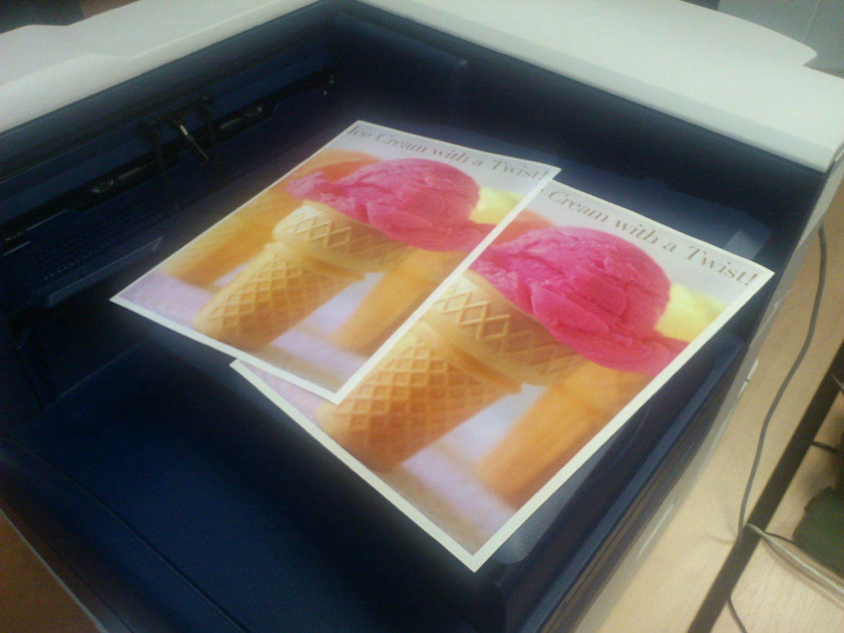 Печать цветных изображений на лазерном принтере